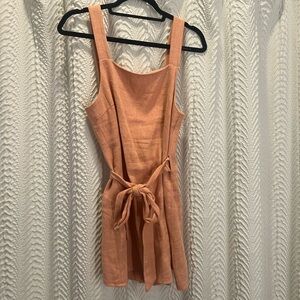 Tie Wrap Linen Dress